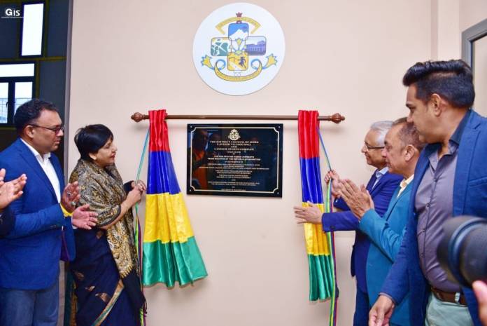 inauguration ceremony of the L’Avenir Village Hall and sports complex