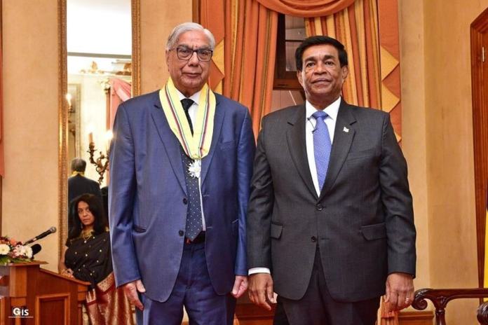 President Roopun Honours National Day Awardees